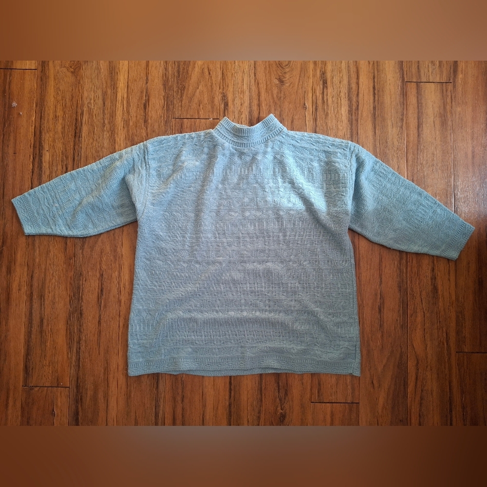 Spunky ~ Blue Vintage Sweater ~ Made in USA